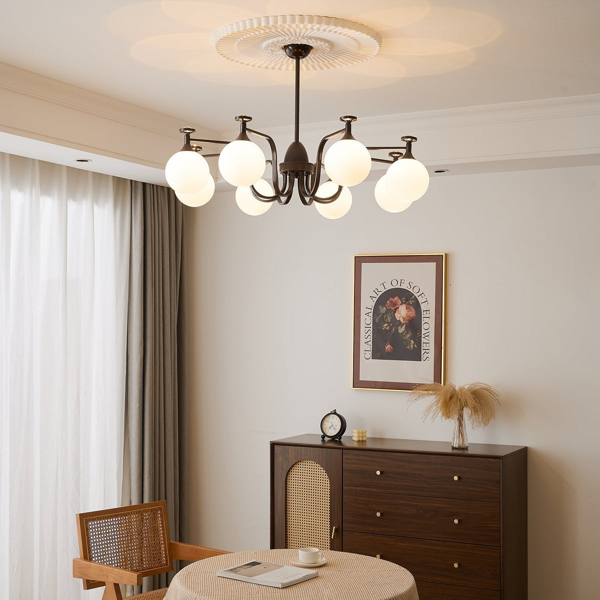 Zotheira Elegance Vintage żyrandol ze szkła