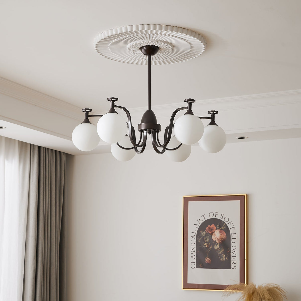 Zotheira Elegance Vintage żyrandol ze szkła