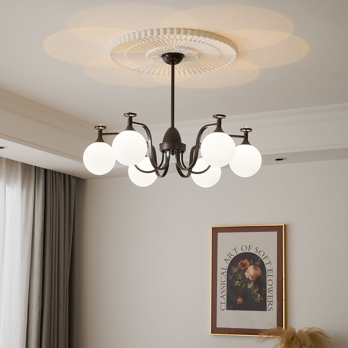 Zotheira Elegance Vintage żyrandol ze szkła