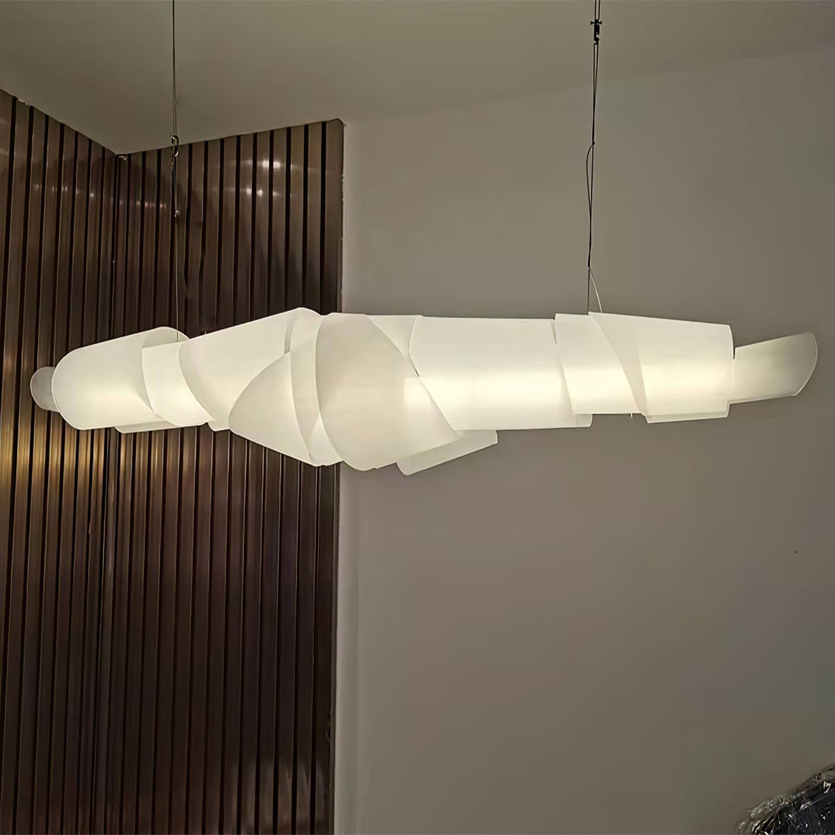 Ribbon żyrandol w stylu zabawnym ze szkła PVC
