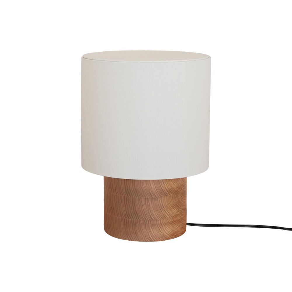 Alvira minimalistyczna lampa stołowa z drewna