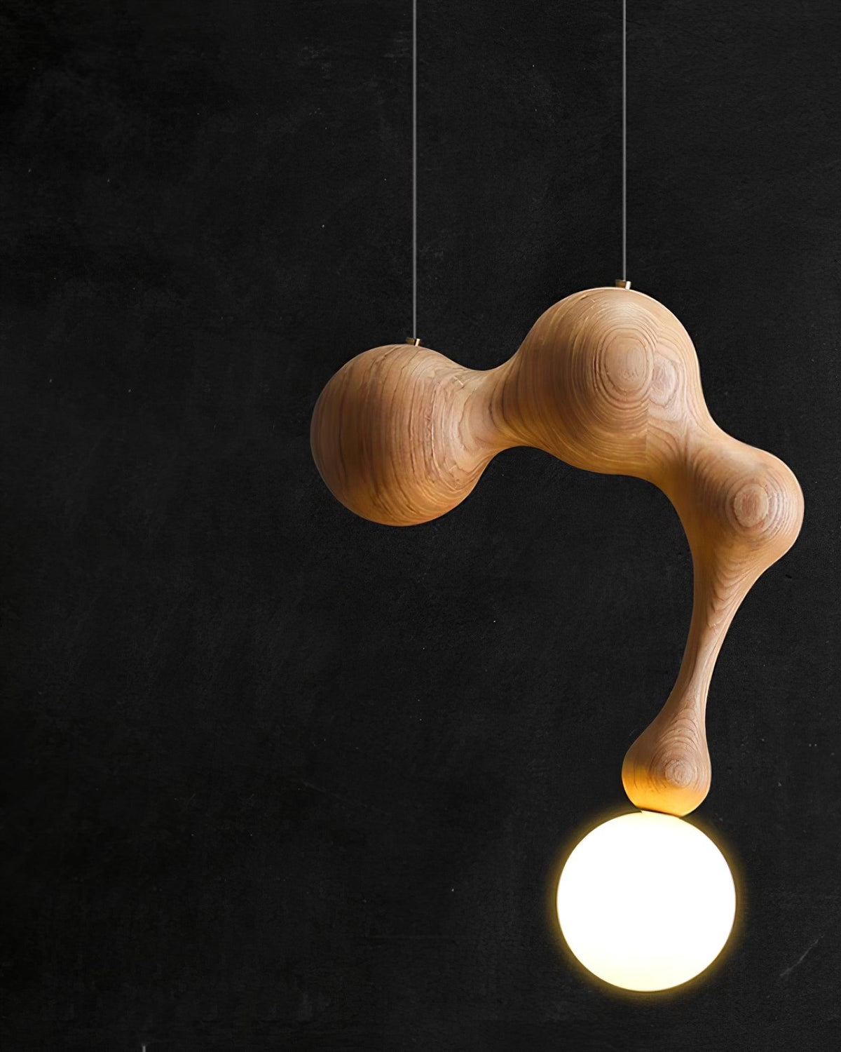 Hale Luxury drewniana lampa wisząca