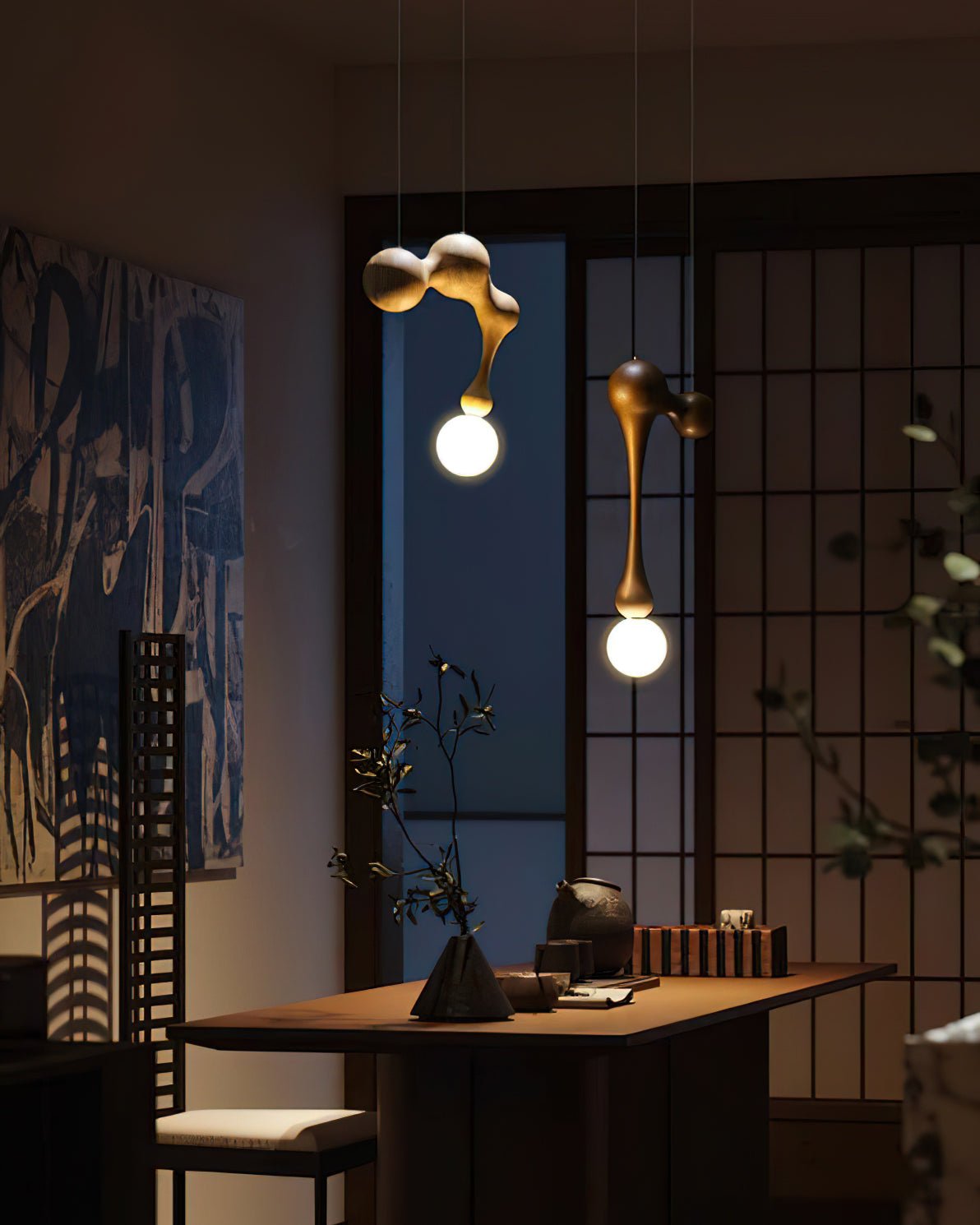 Hale Luxury drewniana lampa wisząca