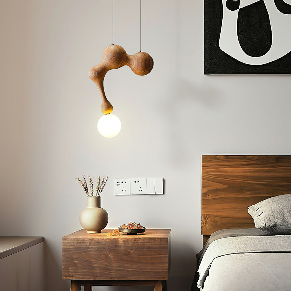 Hale Luxury drewniana lampa wisząca