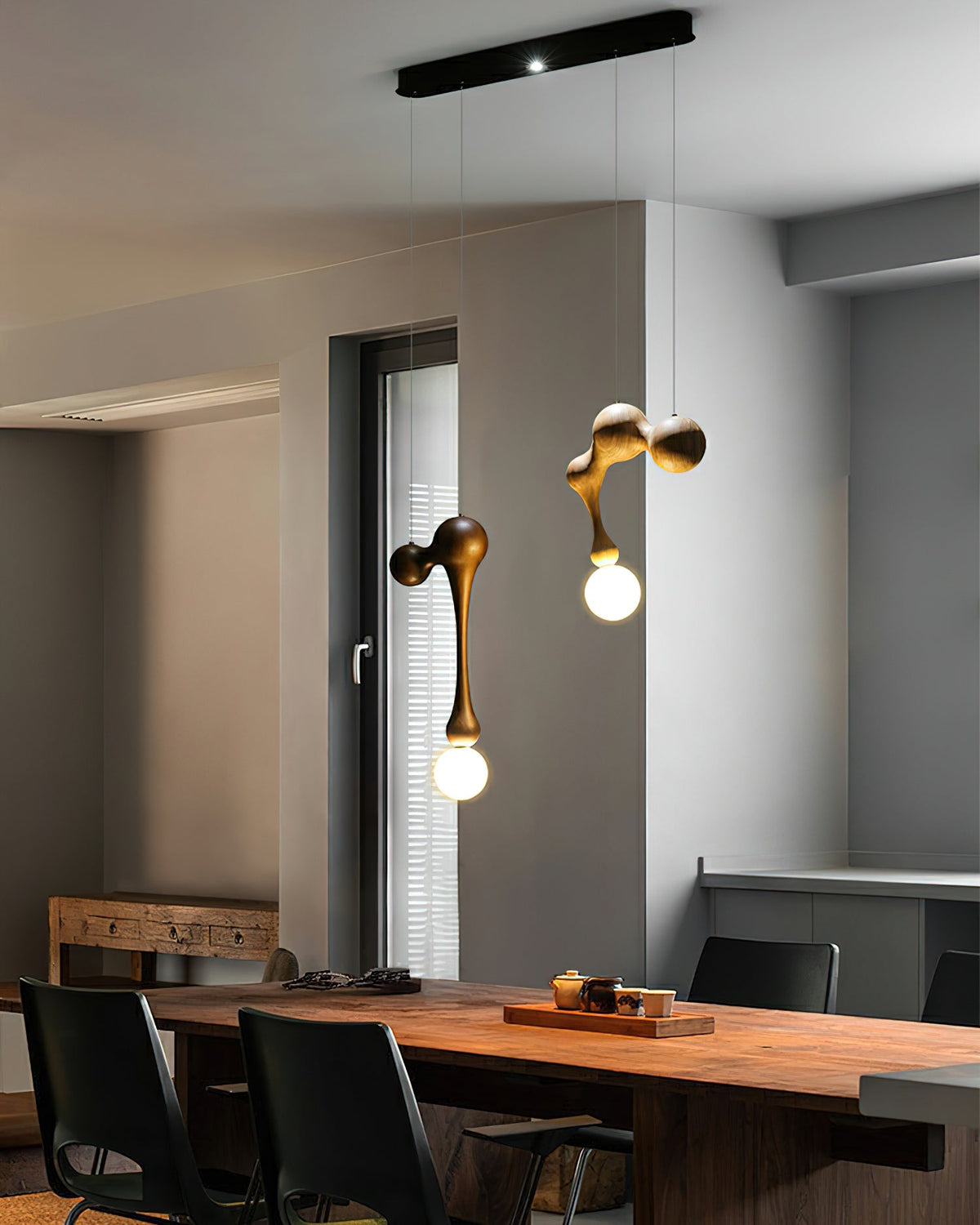 Hale Luxury drewniana lampa wisząca