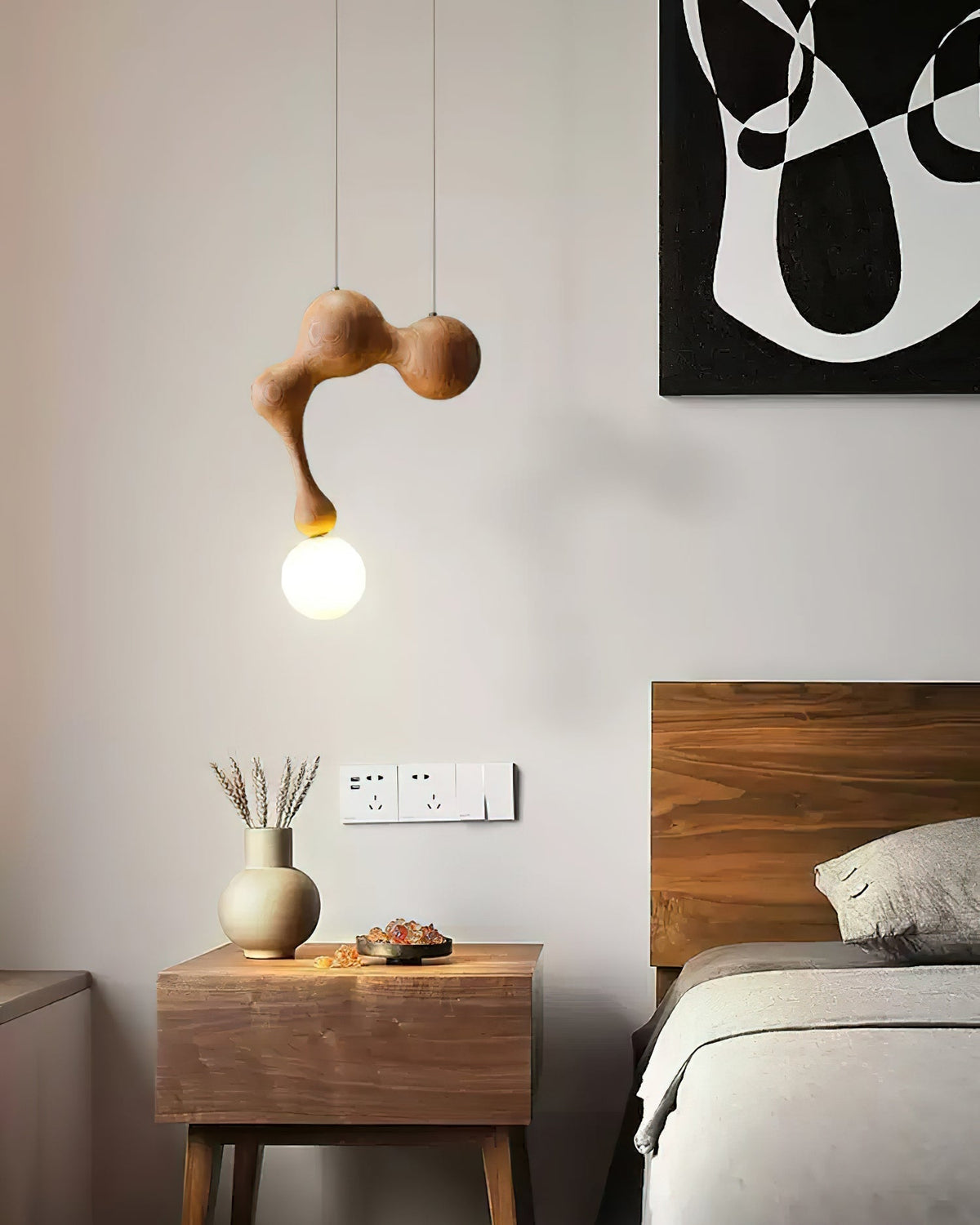 Hale Luxury drewniana lampa wisząca