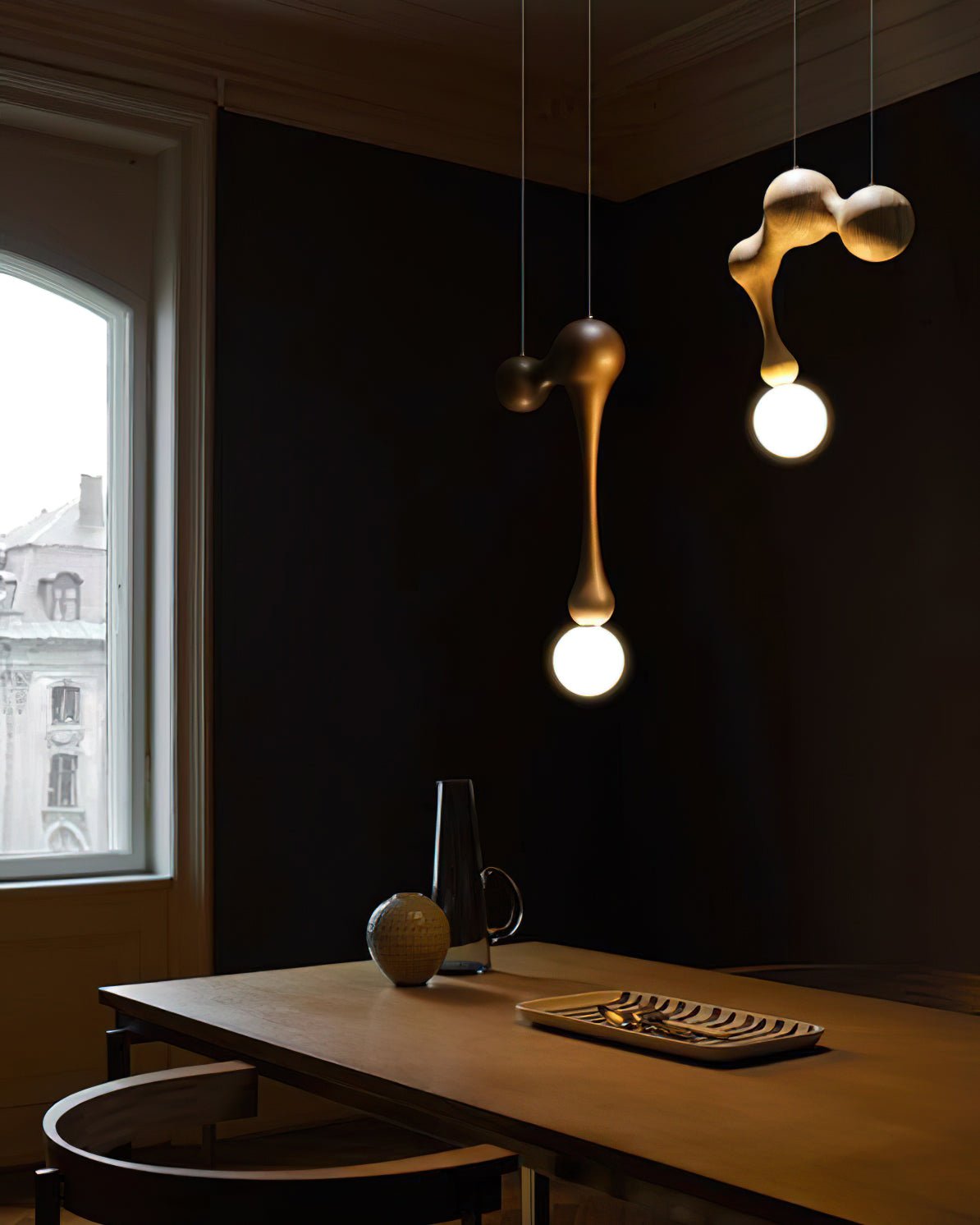 Hale Luxury drewniana lampa wisząca