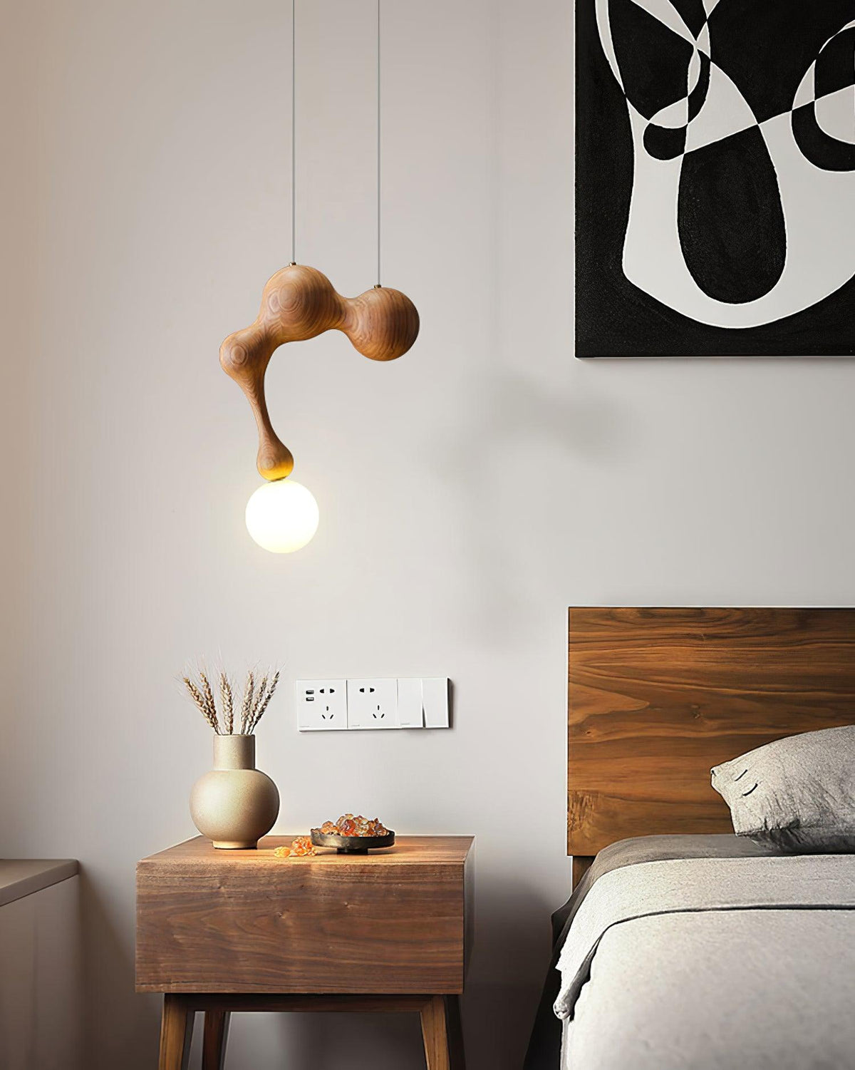 Hale Luxury drewniana lampa wisząca