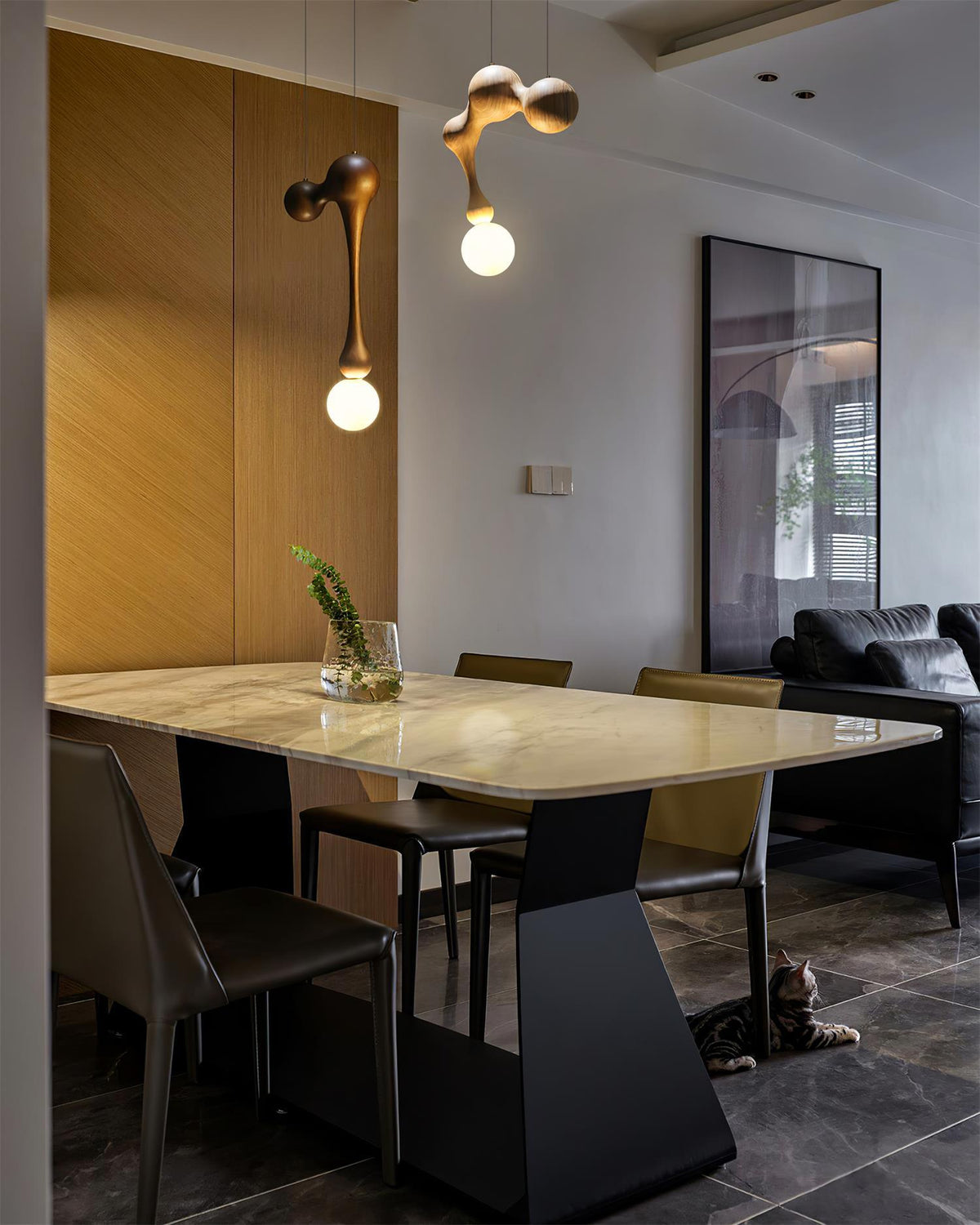 Hale Luxury drewniana lampa wisząca