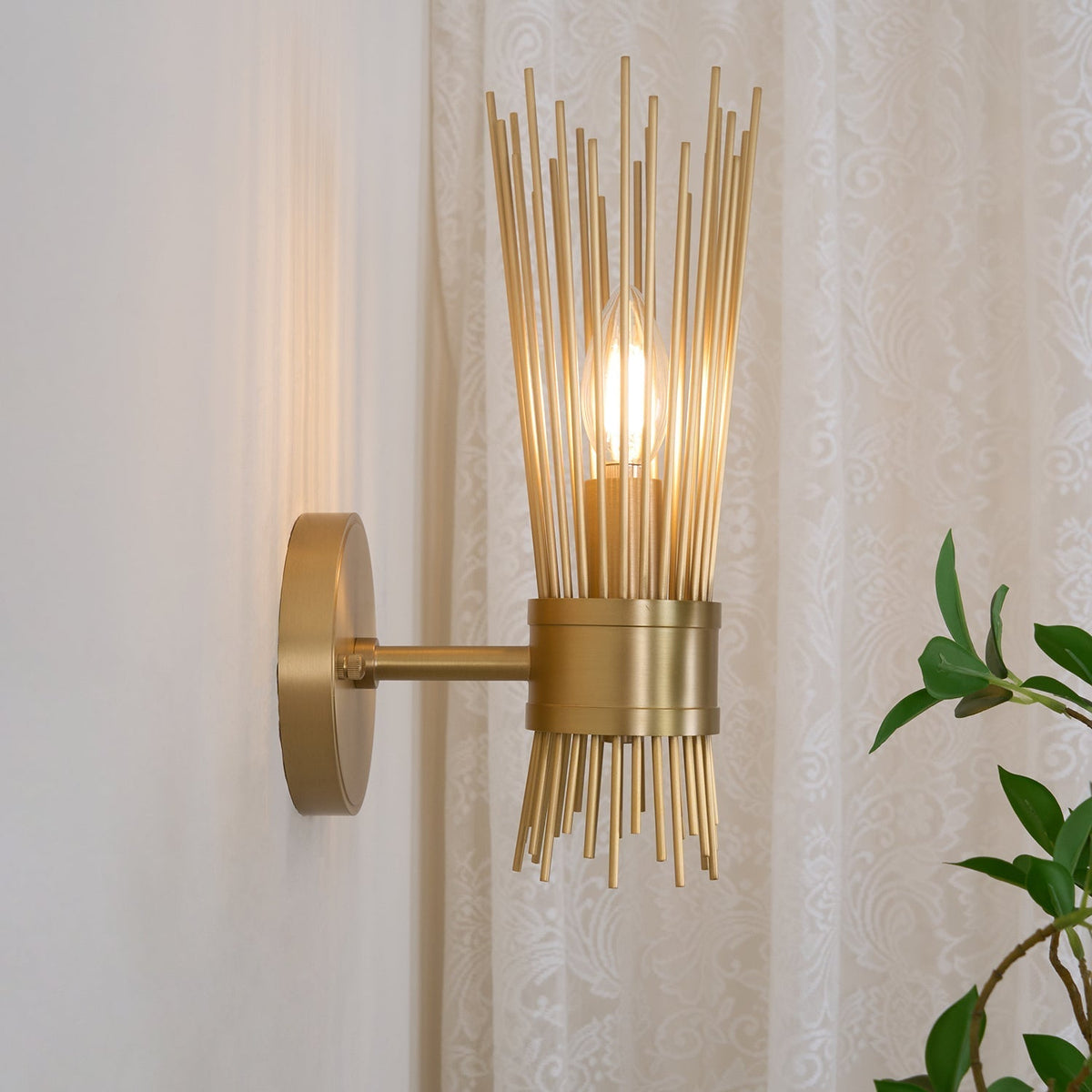 Thresher nowoczesny kinkiet w stylu postmodernistycznym z miedzi
