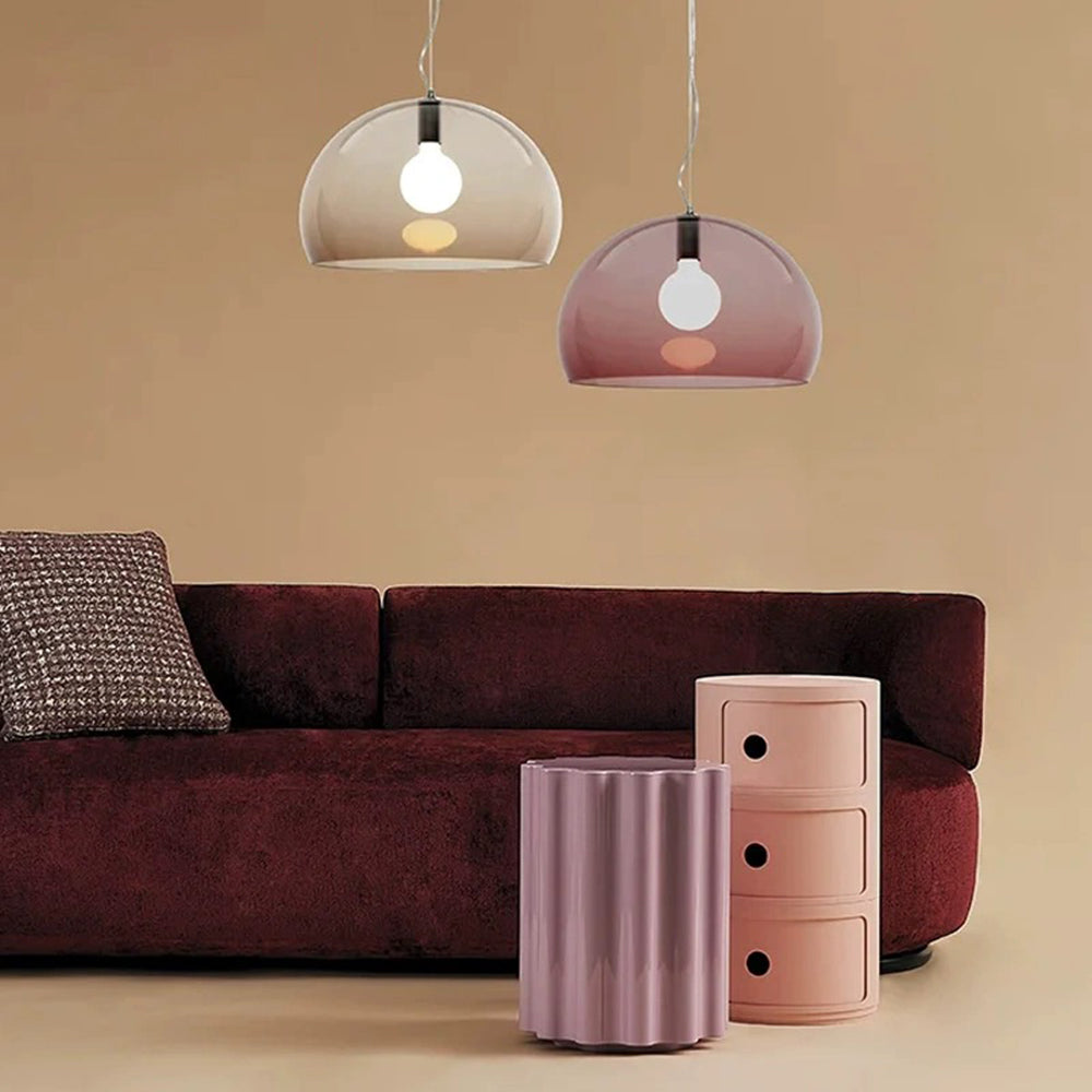 Valentina minimalistyczna lampa wisząca ze szkła do sypialni/salonu