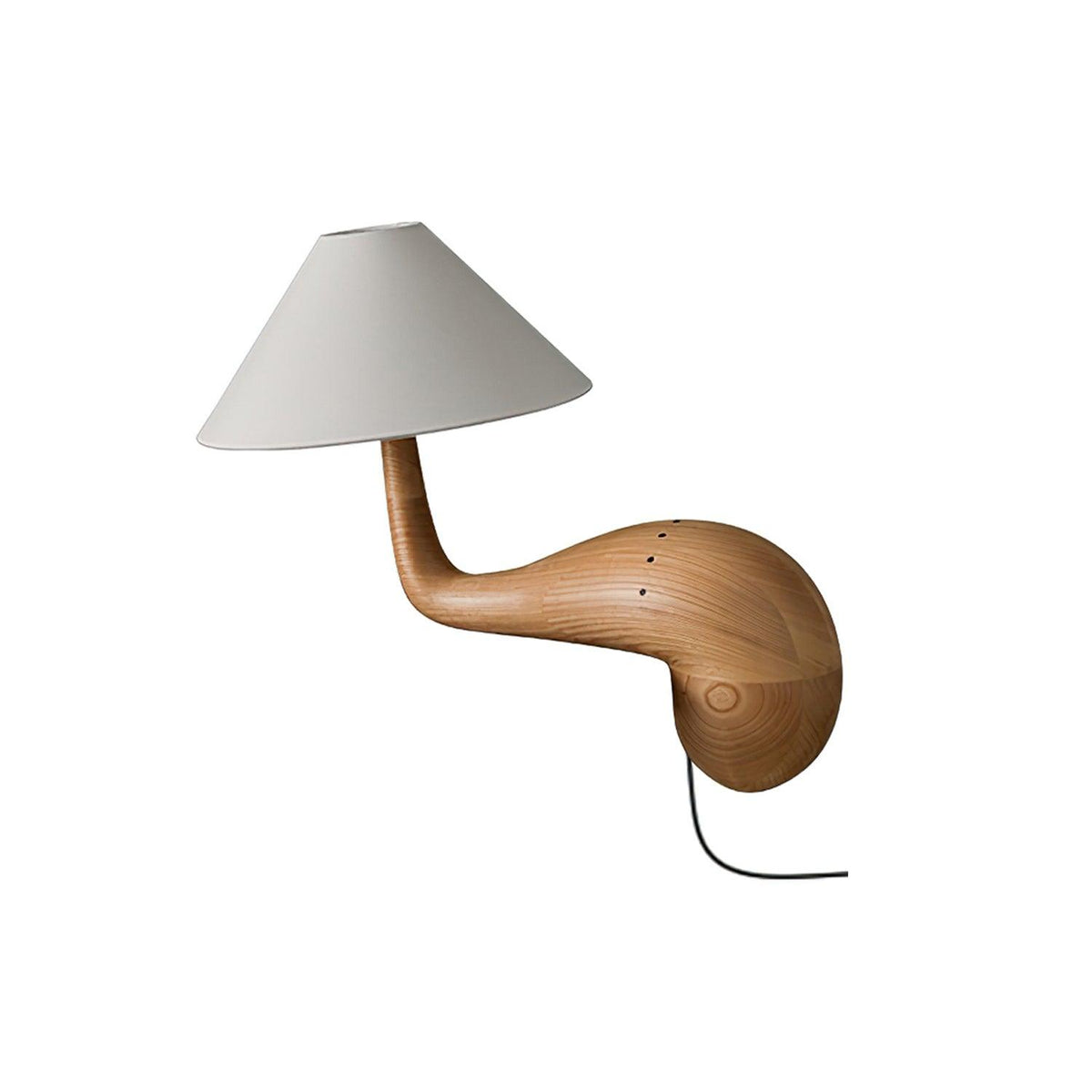 Lampa stołowa Solisise artystyczna z drewna