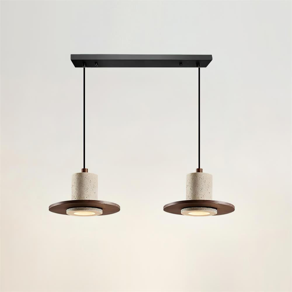 Seralielle lampa wisząca Travertine w kształcie top-hat