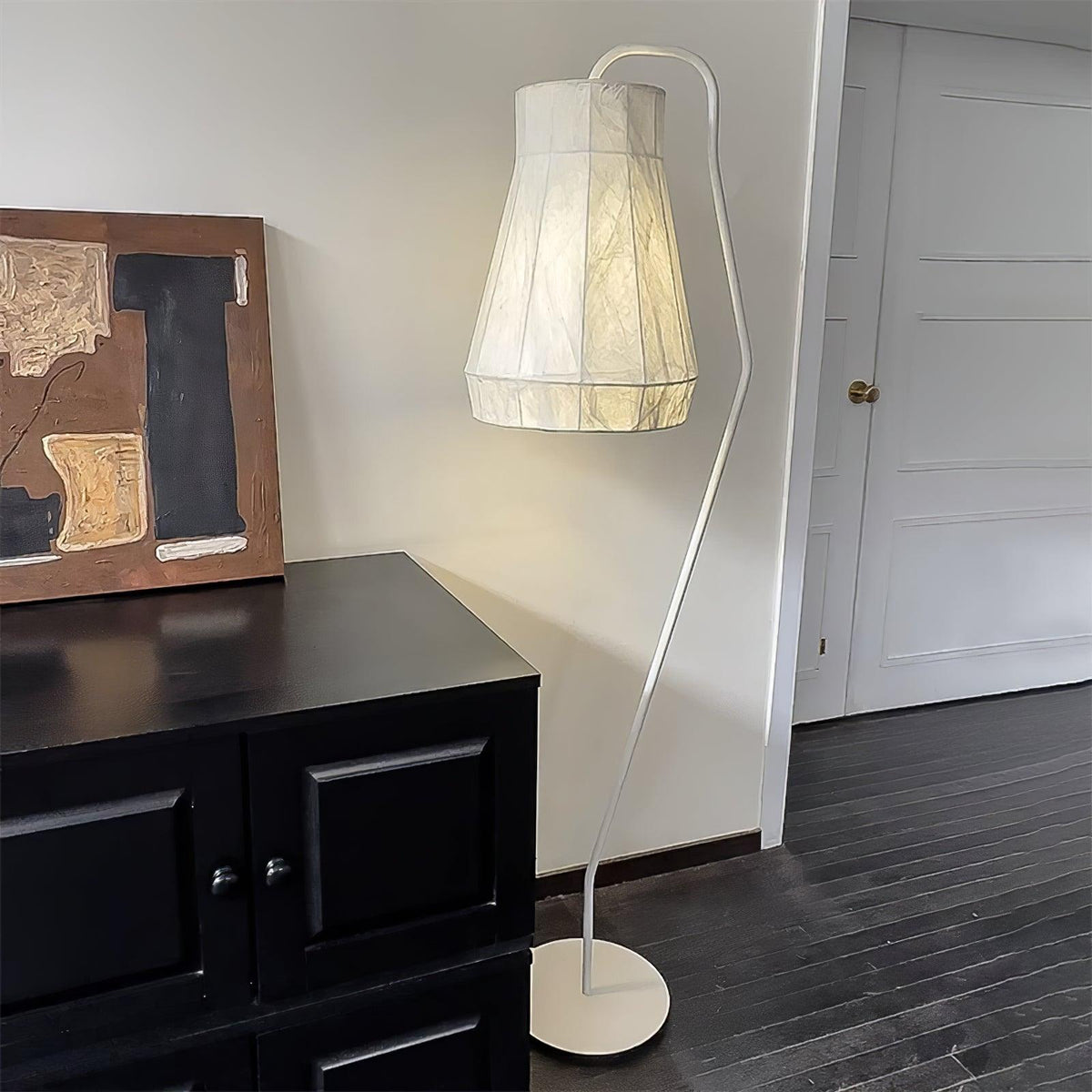 Otheir minimalistyczna lampa stojąca z płótna