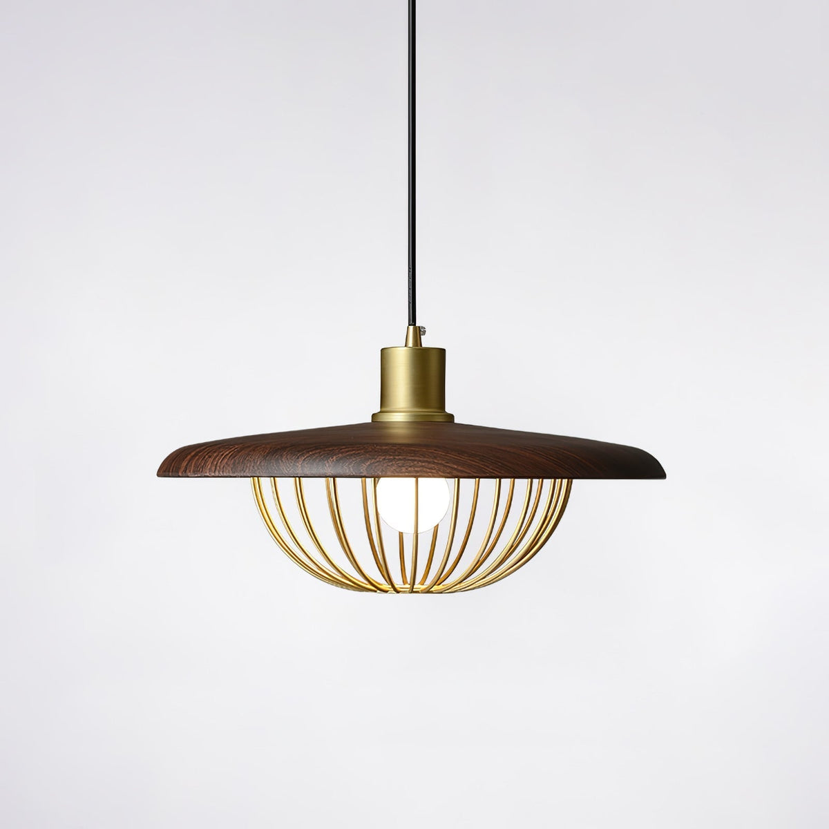 Rinoira lampa wisząca w stylu retro vintage z drewna