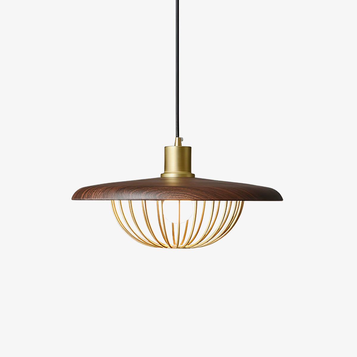 Rinoira lampa wisząca w stylu retro vintage z drewna