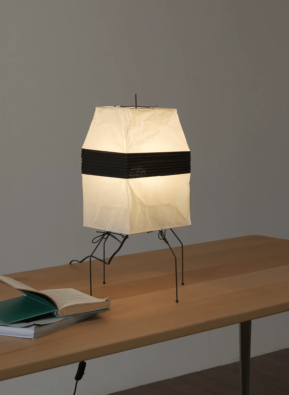 Piaiveria lampa stołowa i stojąca z papierową osłoną