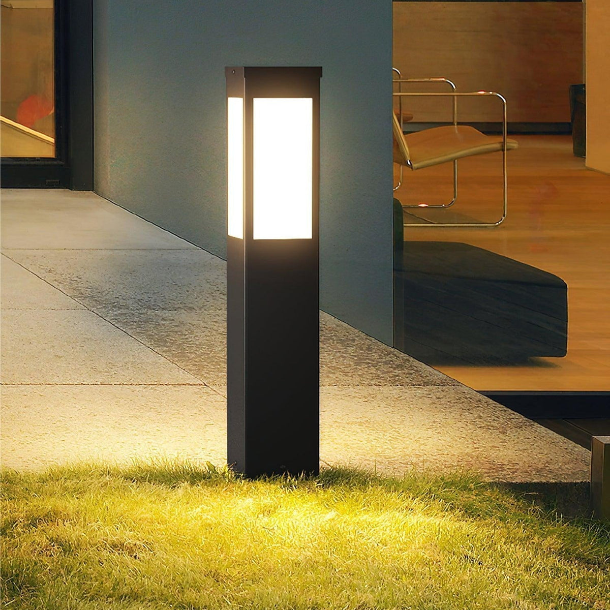 Leo słupowa lampa solarna na zewnątrz