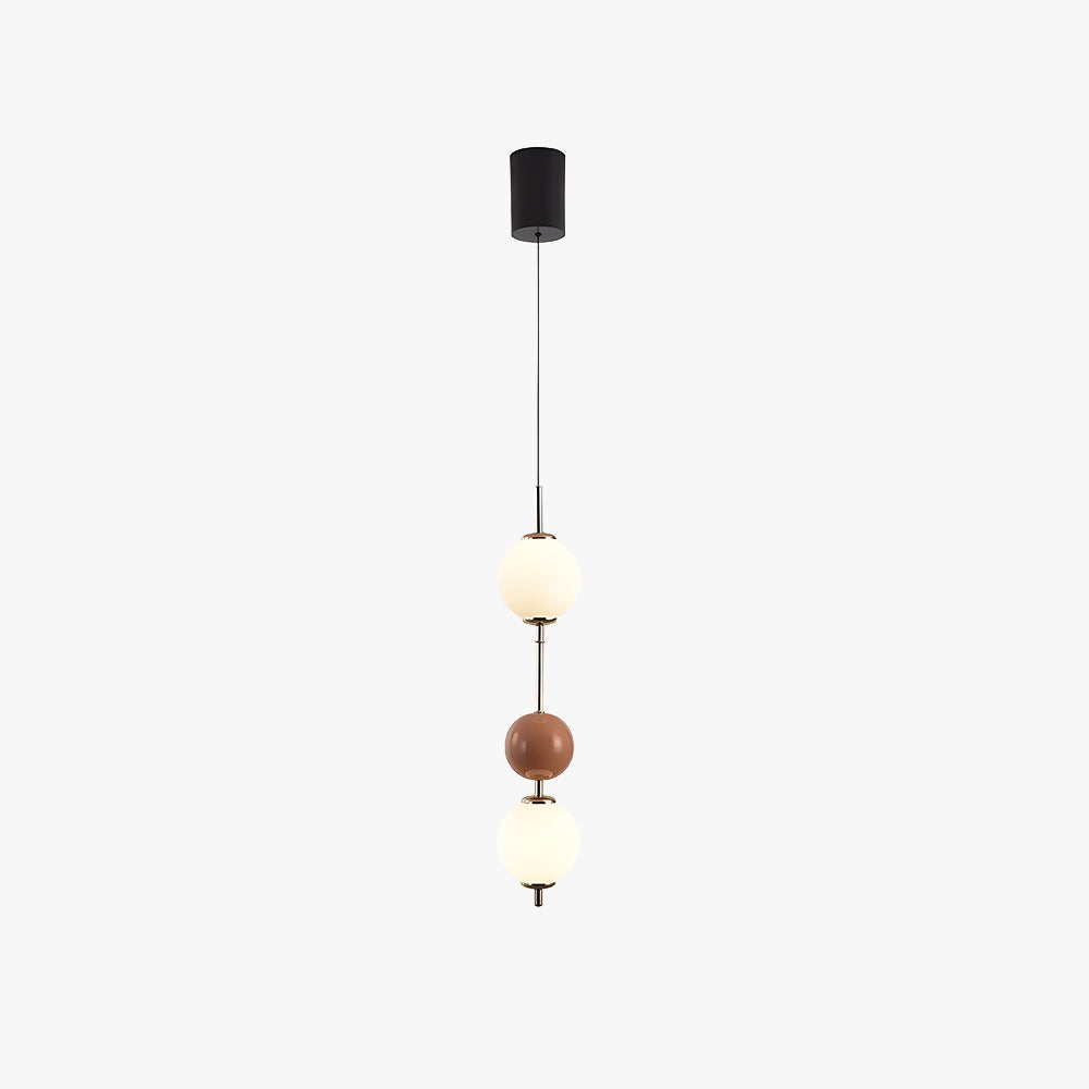 Valentina nowoczesna lampa wisząca LED czerwony metal sypialnia salon