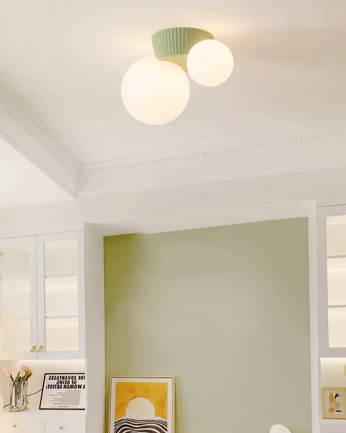 Tovae lampa sufitowa Playful Asymmetry ze szkła