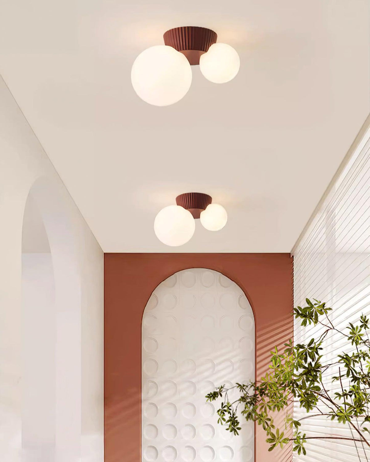 Tovae lampa sufitowa Playful Asymmetry ze szkła