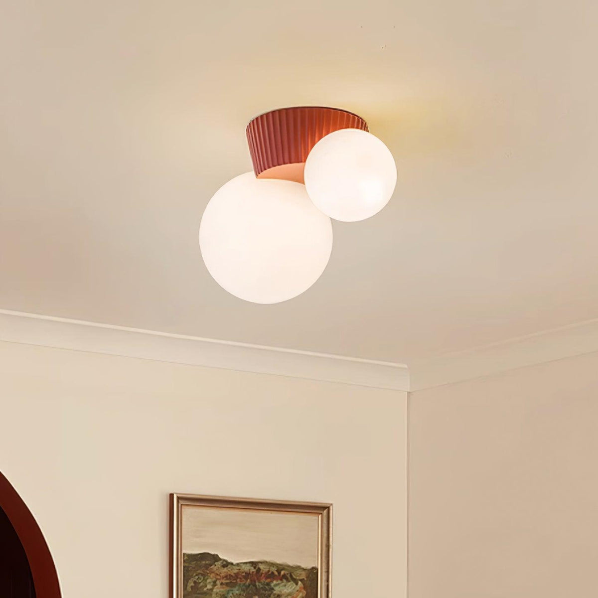 Tovae lampa sufitowa Playful Asymmetry ze szkła