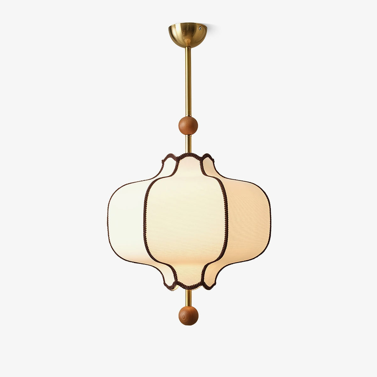 Aura lampa wisząca w stylu latarni z tkaniny
