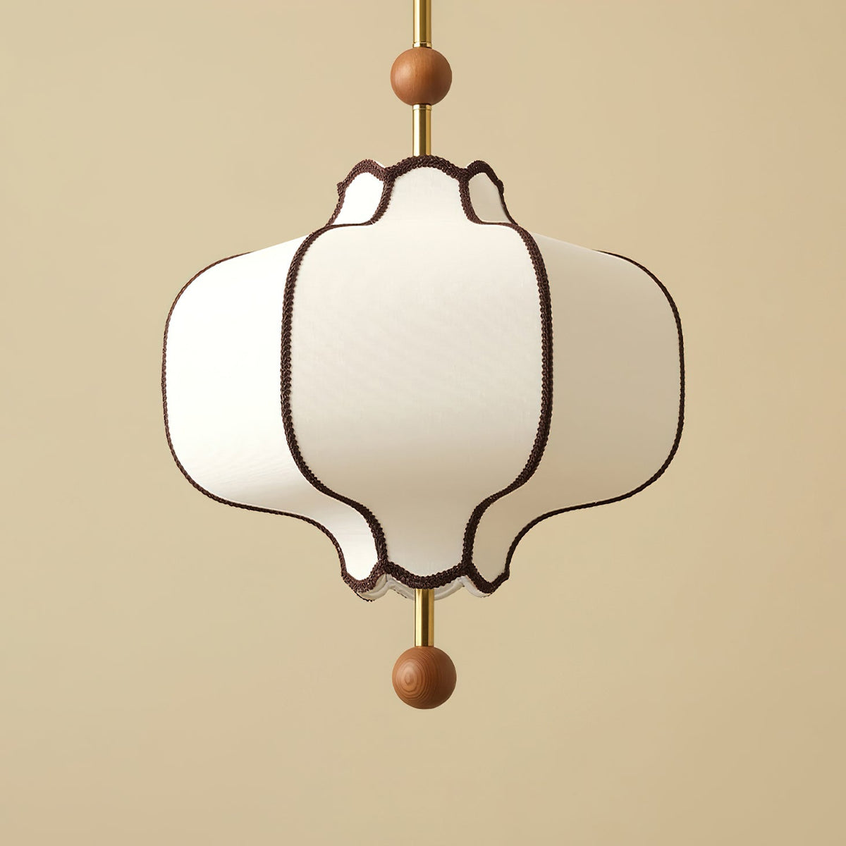 Aura lampa wisząca w stylu latarni z tkaniny