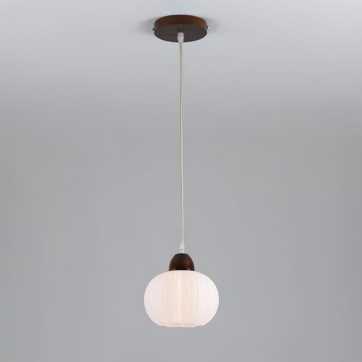 Pumpkin nowoczesna lampa wisząca ze szkła