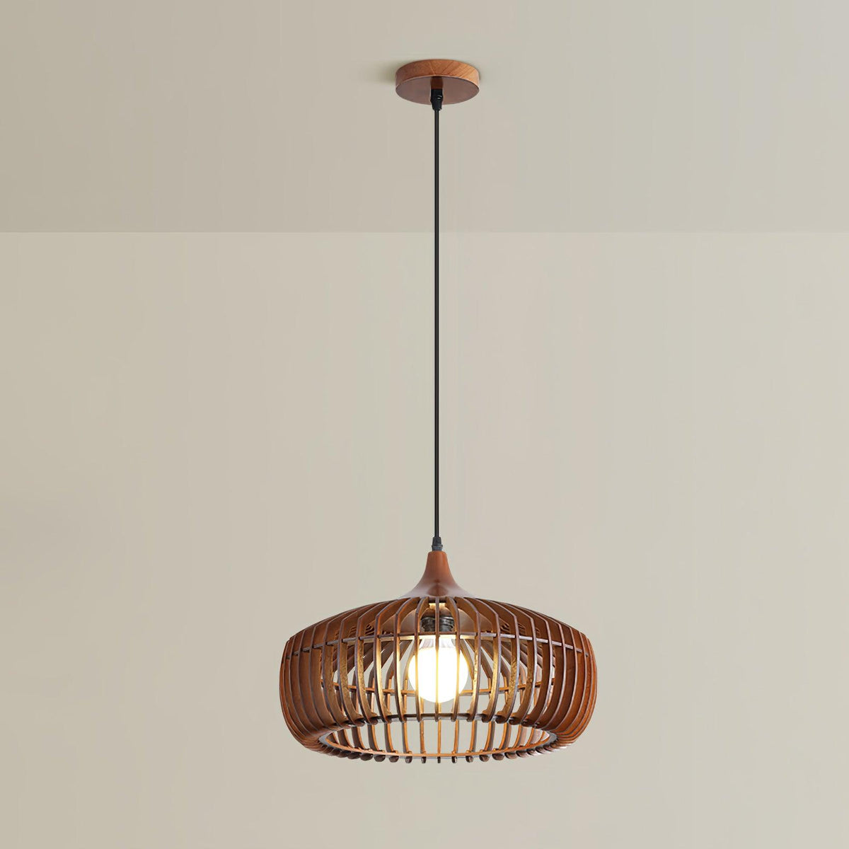 Lixu żyrandol drewniany w stylu retro