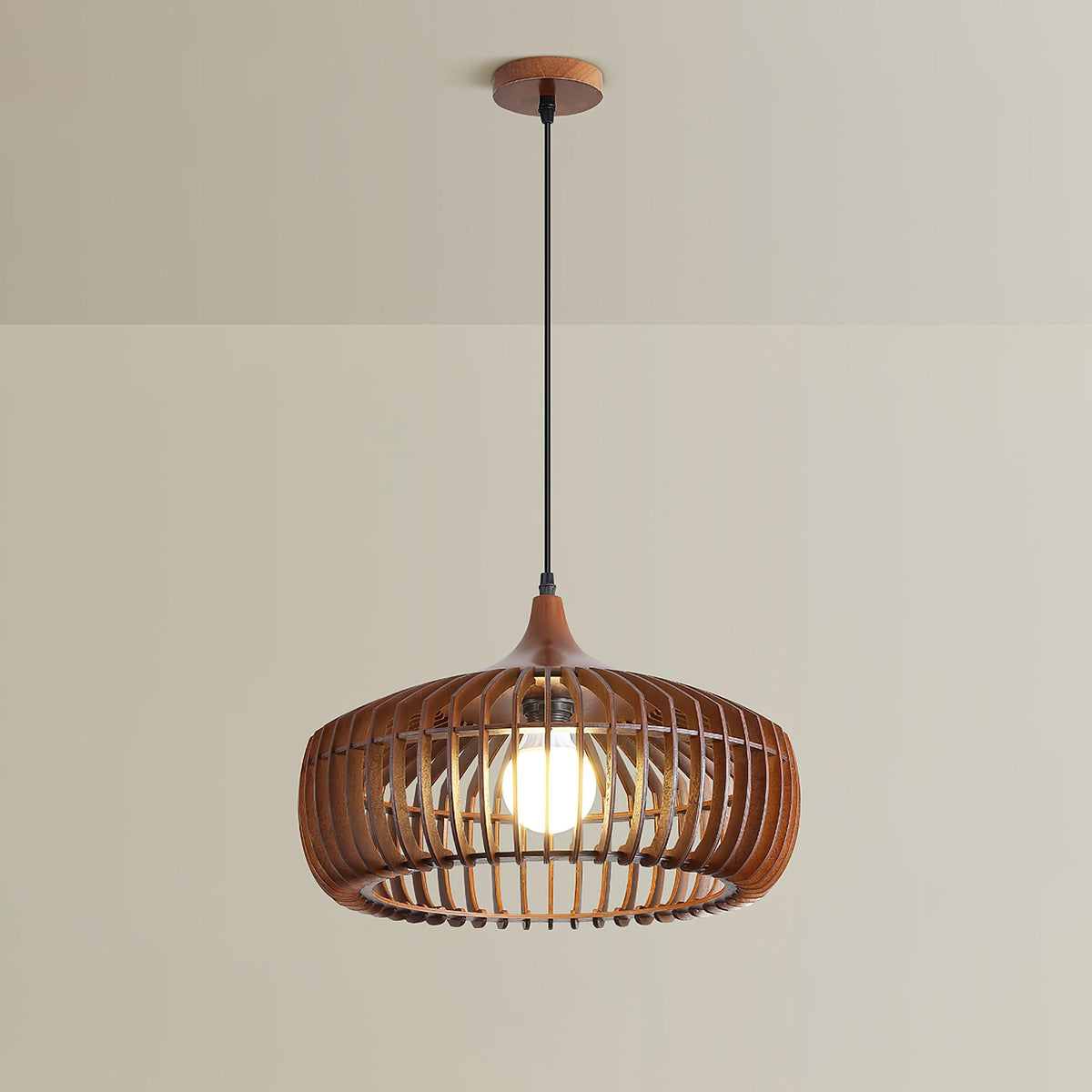 Lixu żyrandol drewniany w stylu retro