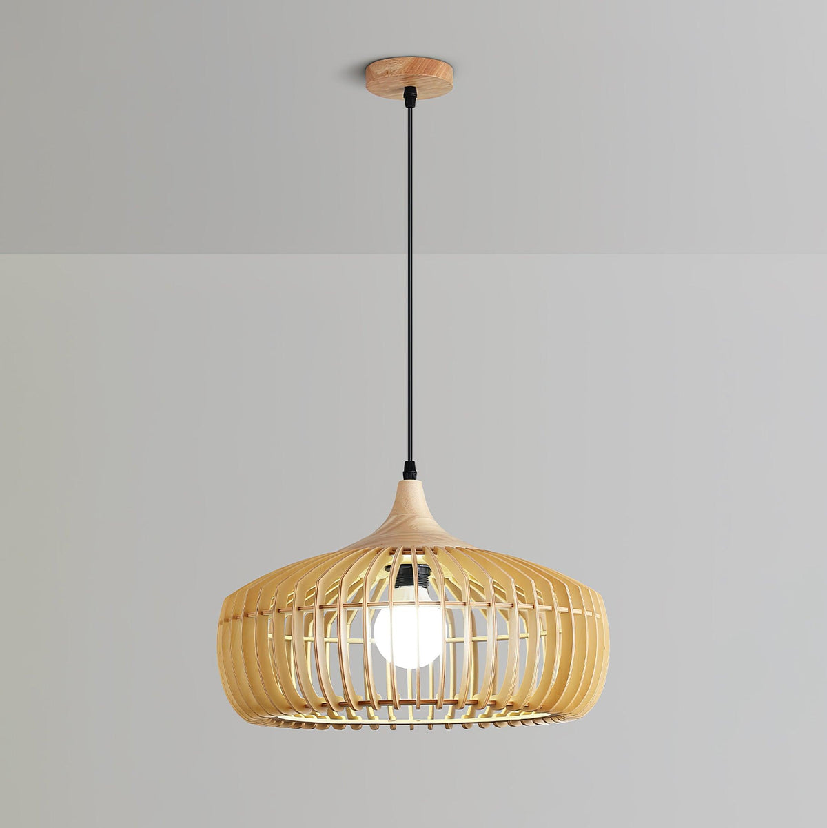 Lixu żyrandol drewniany w stylu retro