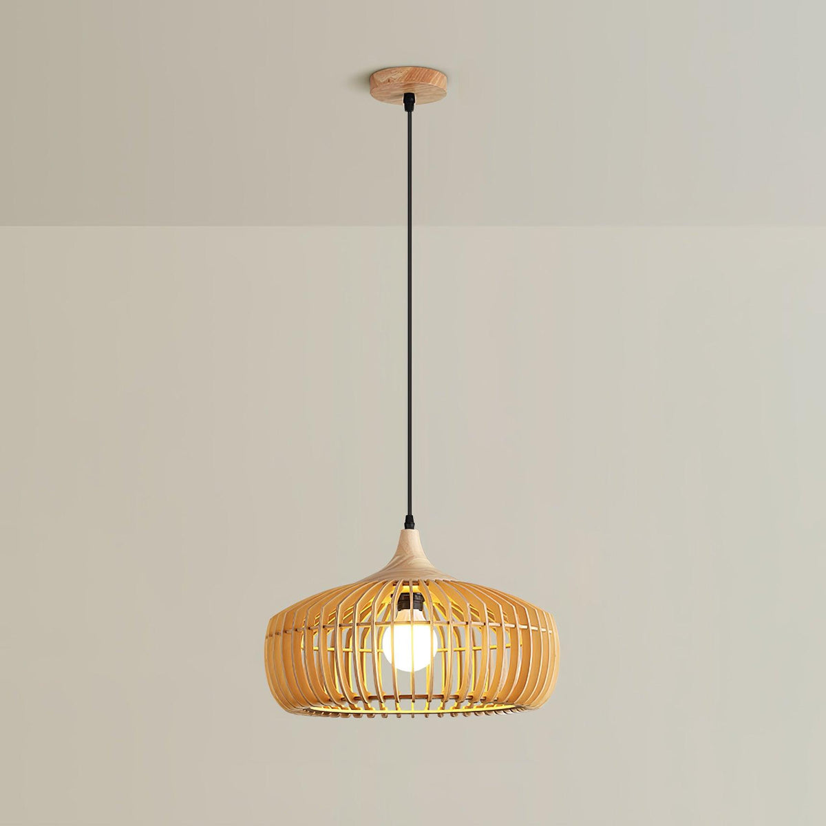 Lixu żyrandol drewniany w stylu retro