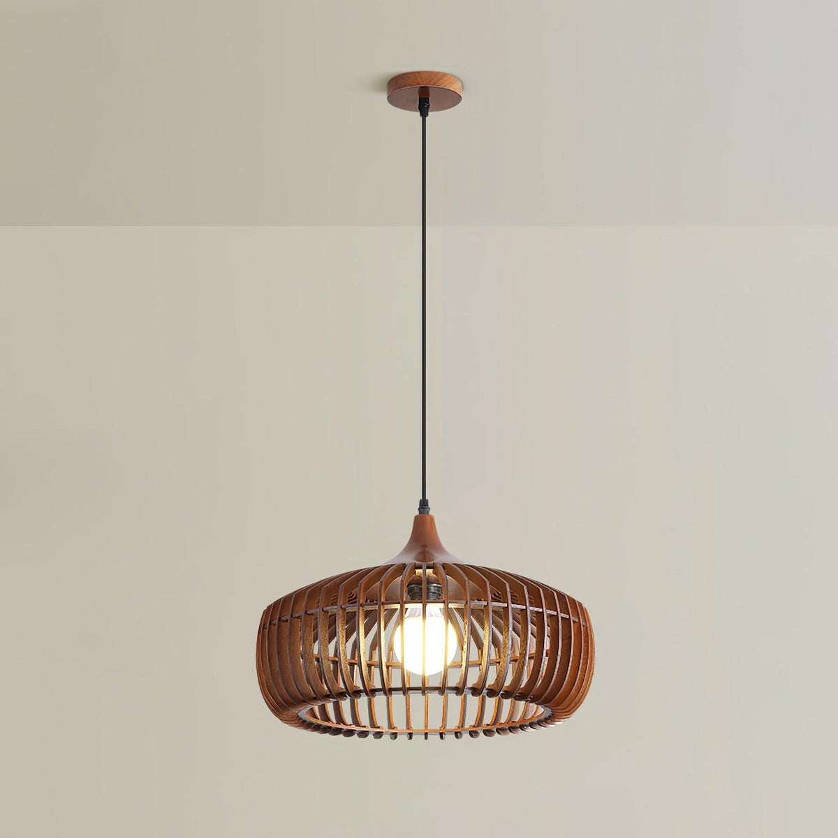Lixu żyrandol drewniany w stylu retro