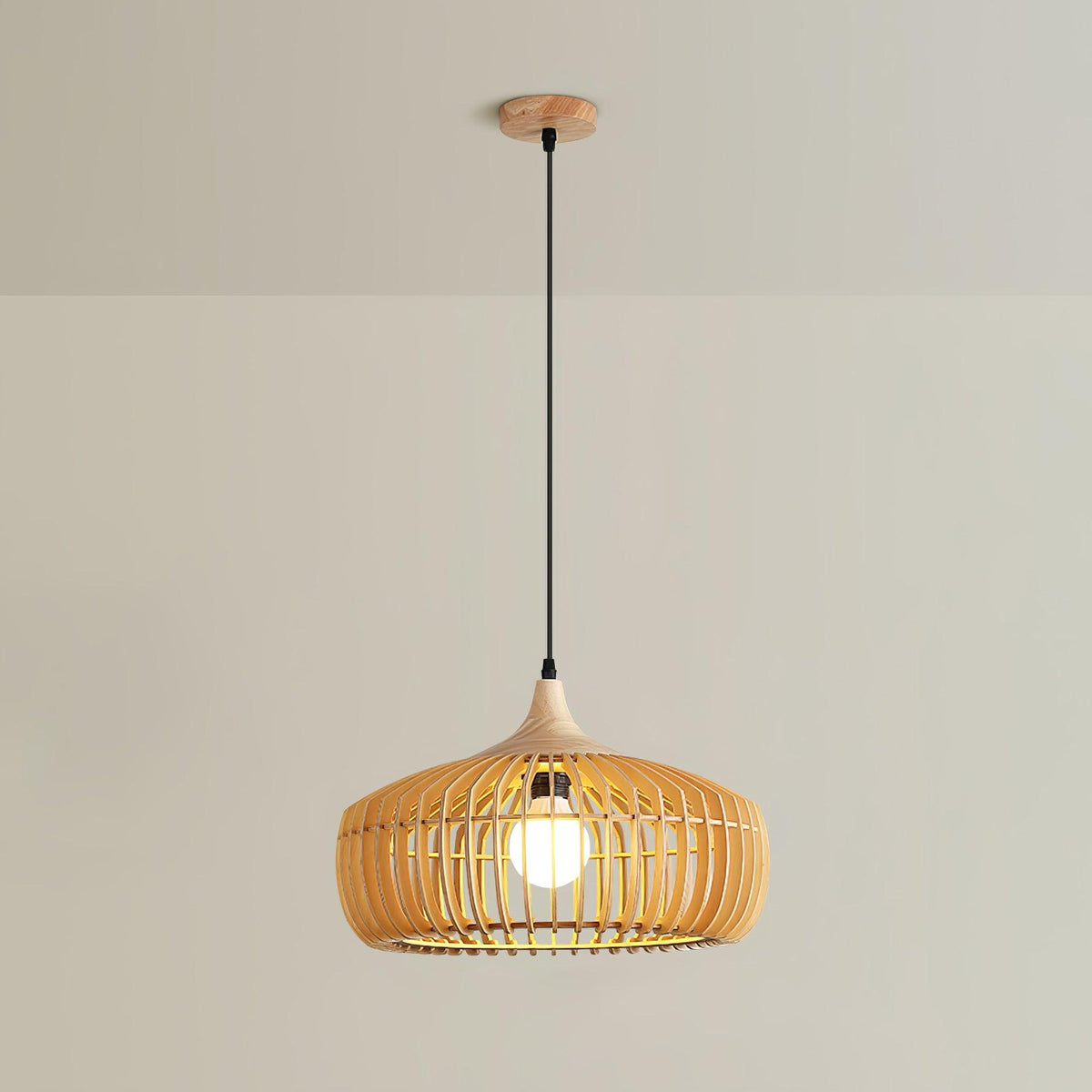 Lixu żyrandol drewniany w stylu retro