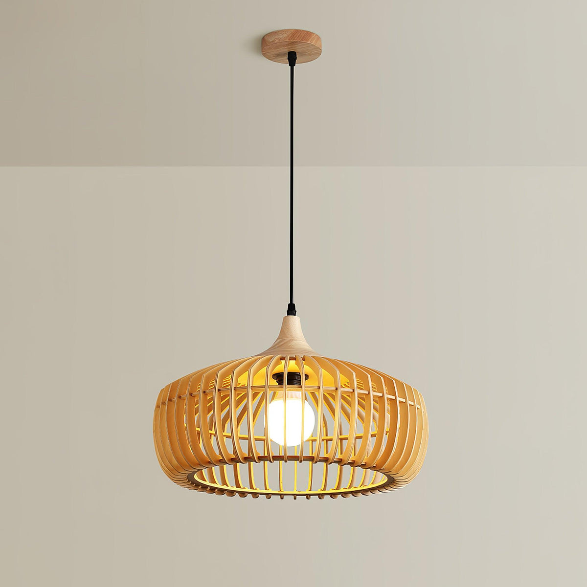 Lixu żyrandol drewniany w stylu retro