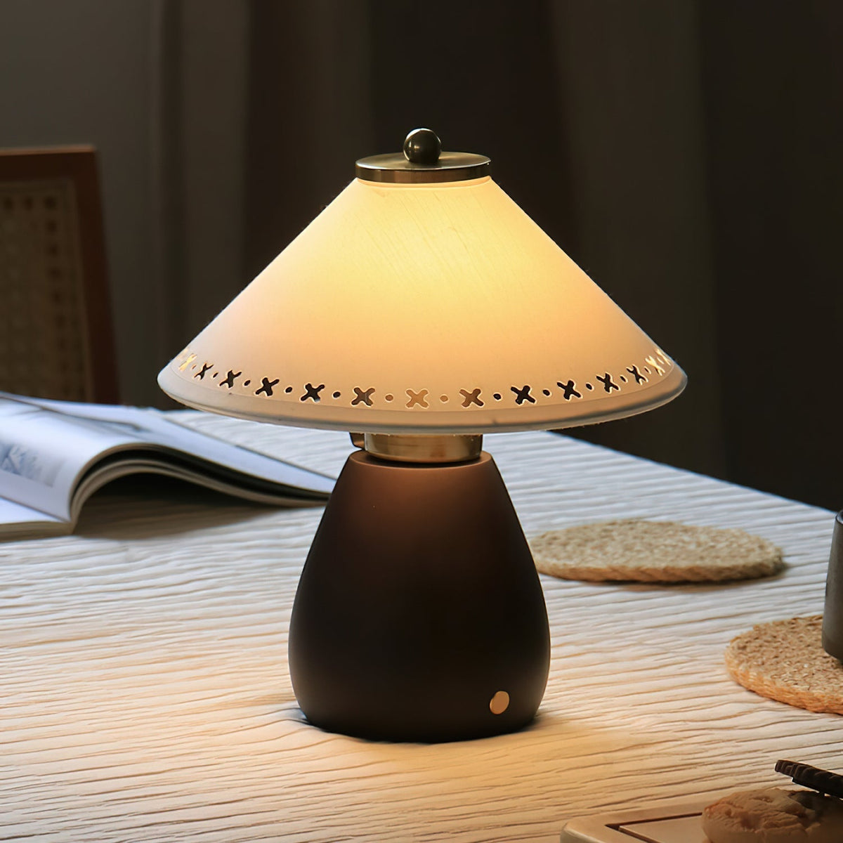 Moire lampa stołowa