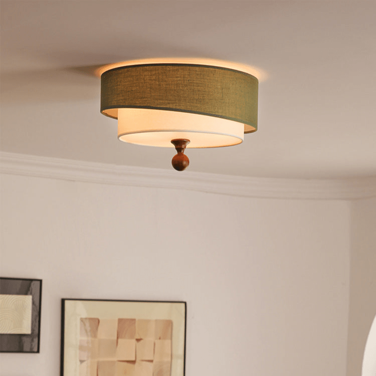 Serelira Dovemont wielowarstwowa lampa sufitowa z płótna