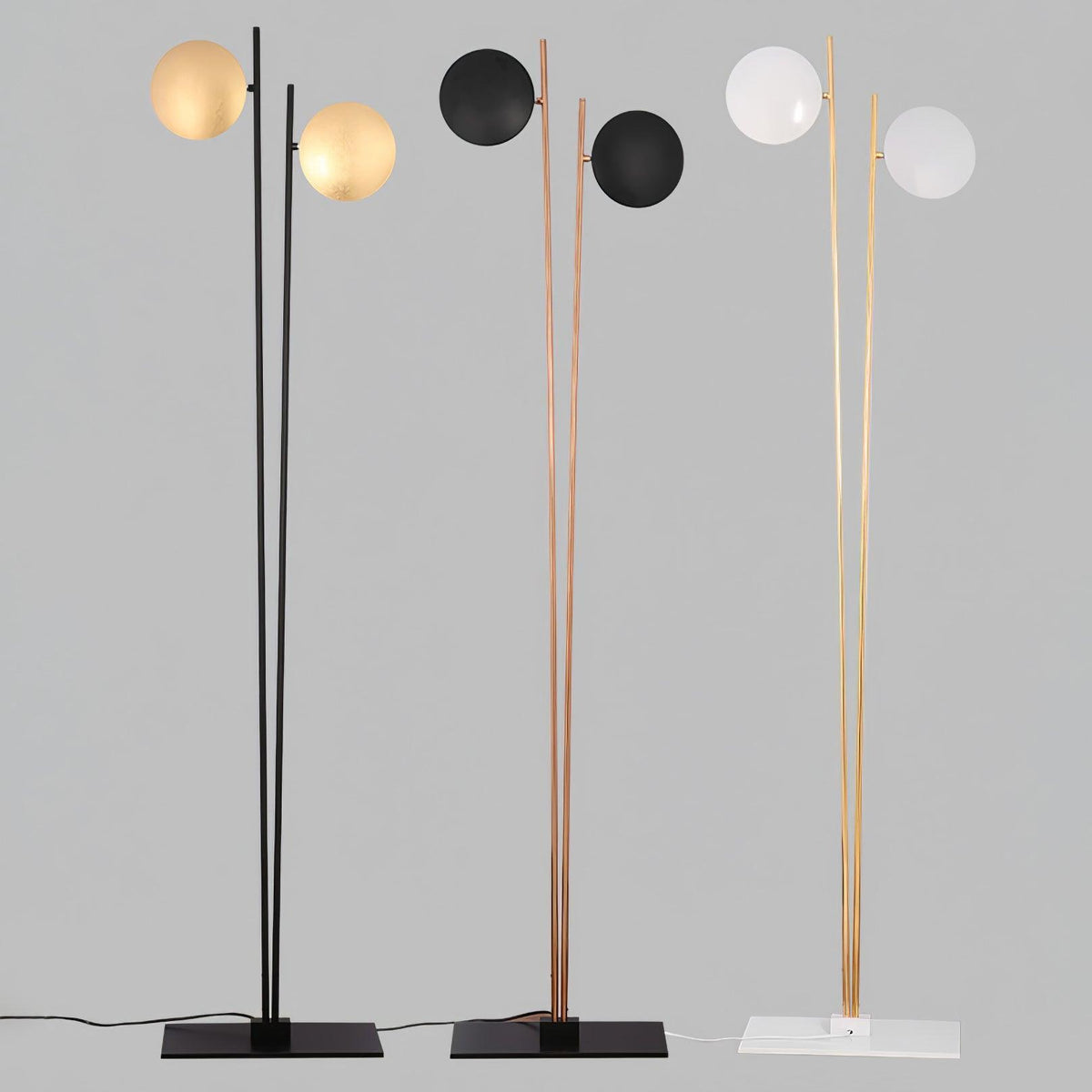Axial Ray rzeźbiarska lampa stojąca