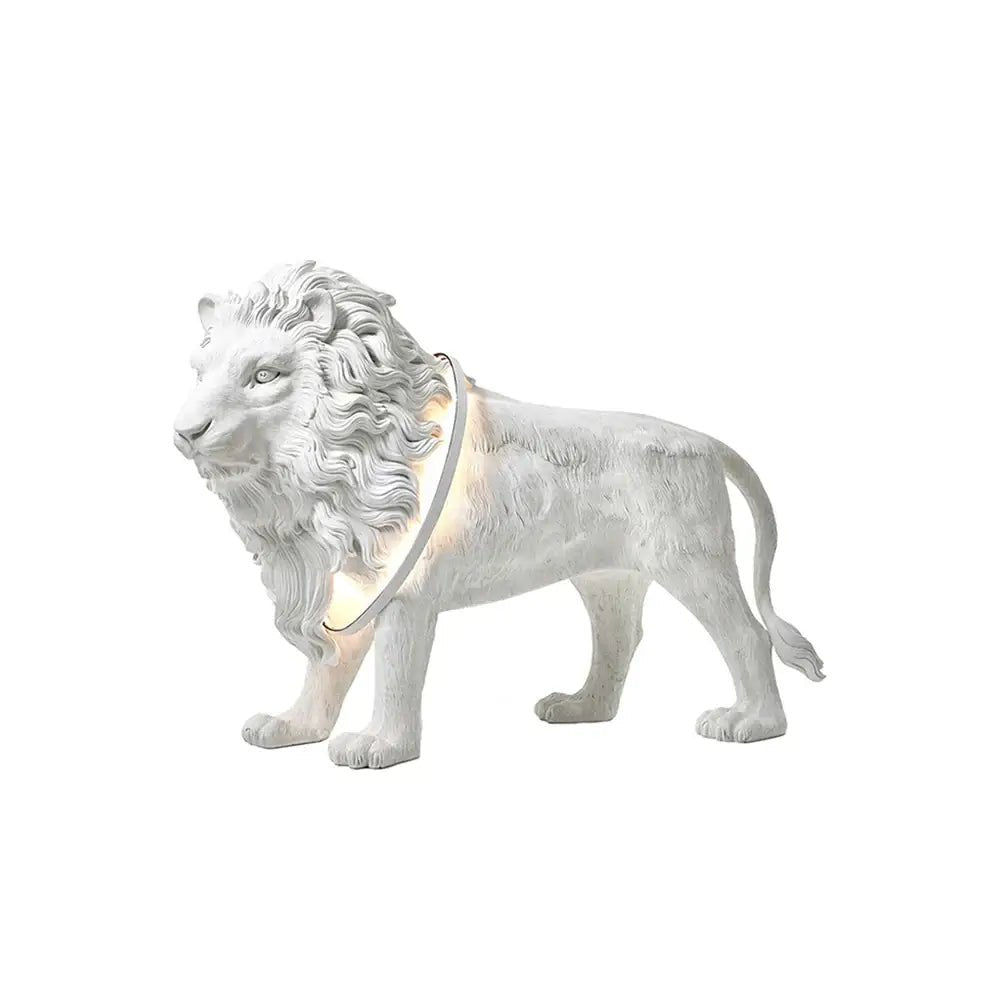 Lampa stojąca Brynis w kształcie lwa