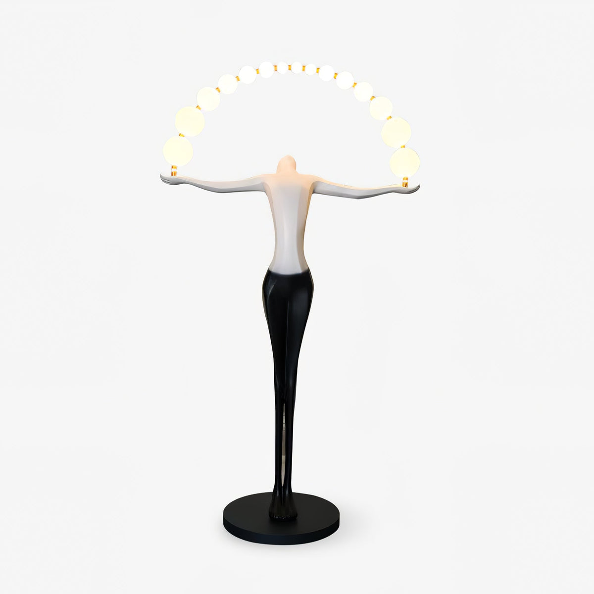 Luminara Gradient rzeźbiona zewnętrzna lampa stojąca