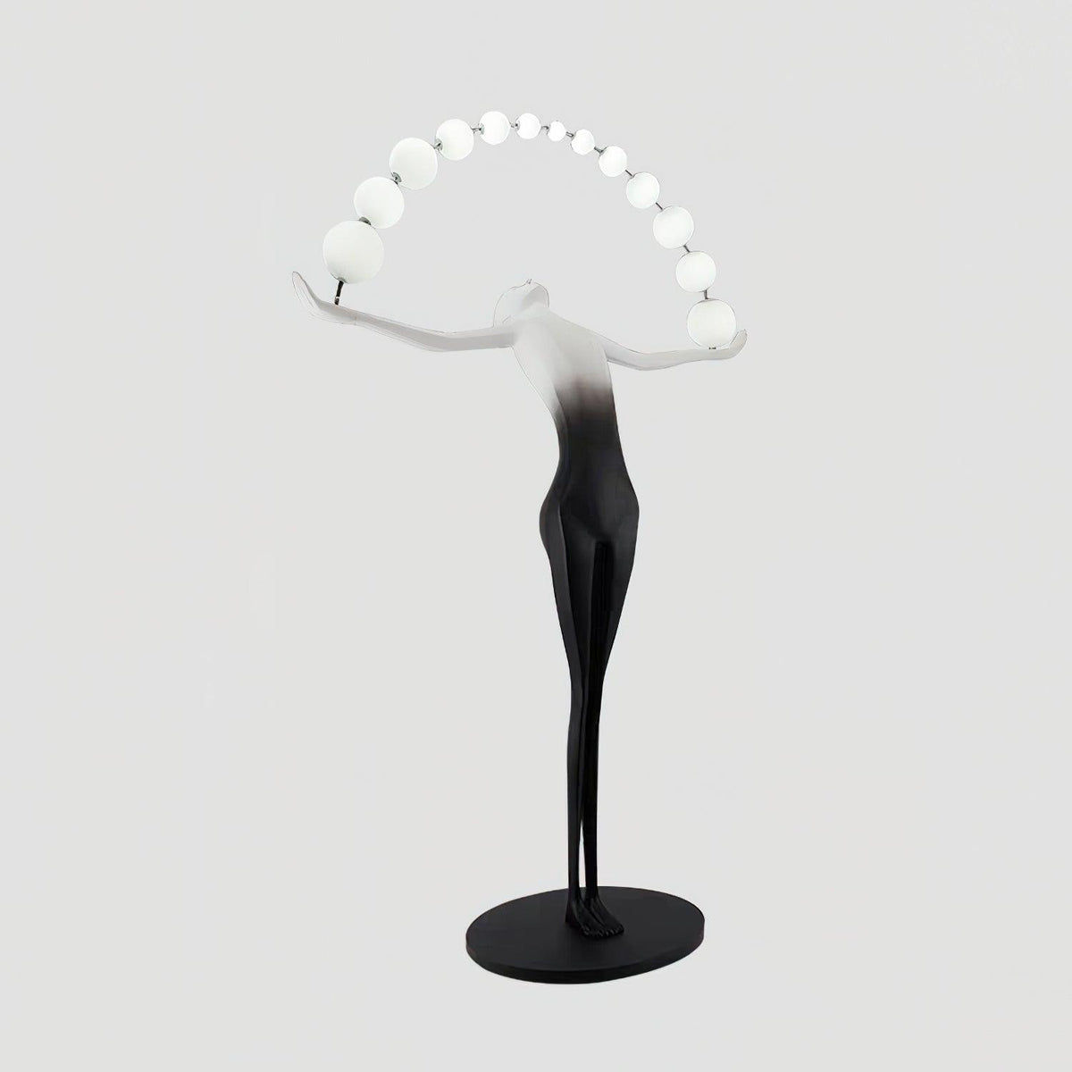 Luminara Gradient rzeźbiona zewnętrzna lampa stojąca