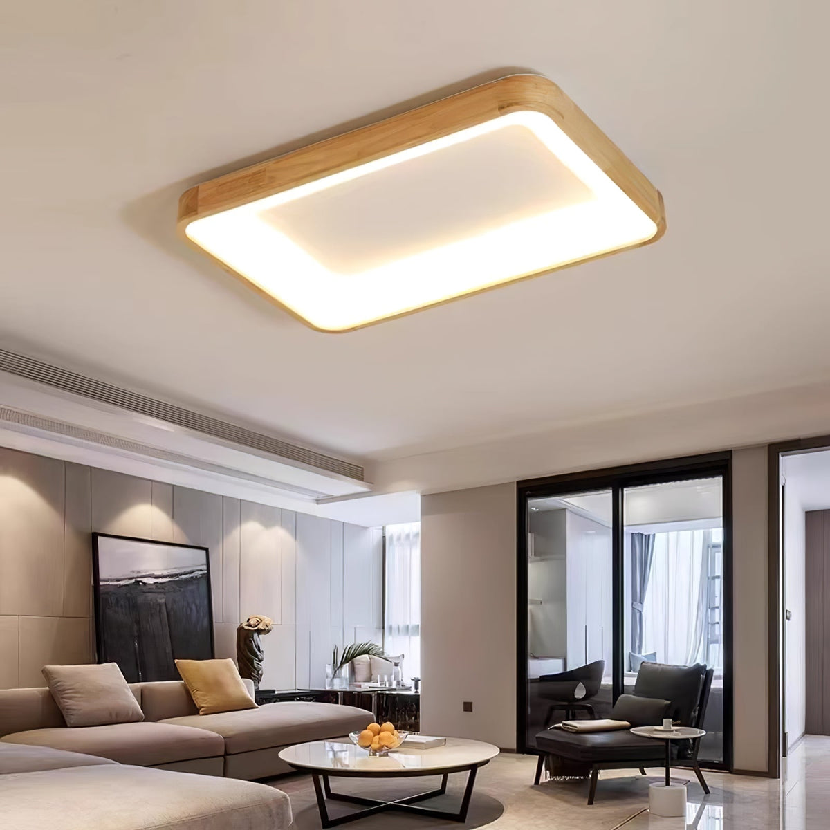 Uphae nowoczesna lampa sufitowa w stylu minimalistycznym ze szkła