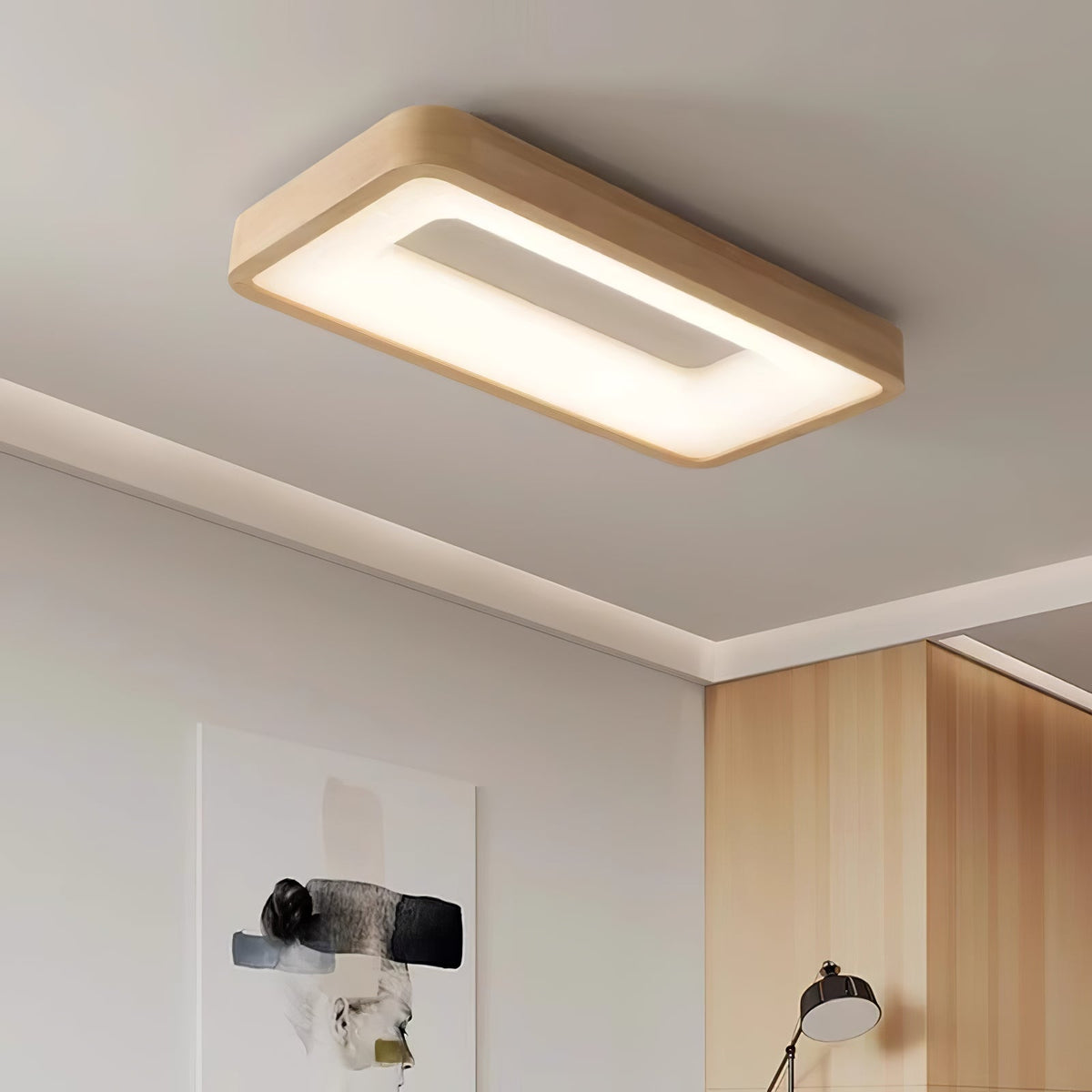 Uphae nowoczesna lampa sufitowa w stylu minimalistycznym ze szkła