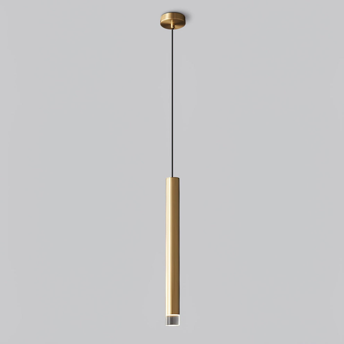 Cetheel nowoczesna minimalistyczna lampa wisząca ze złotej miedzi i akrylu