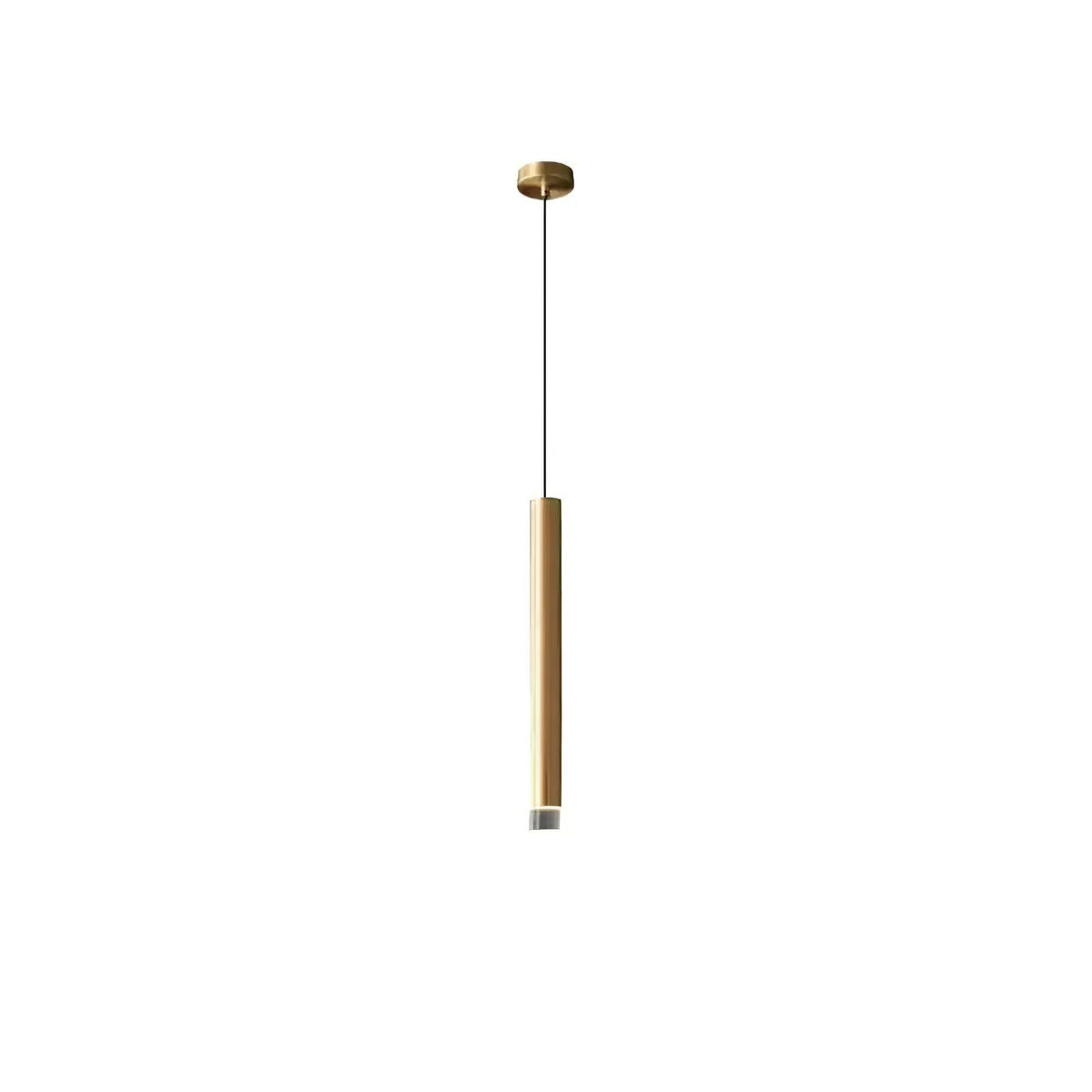 Cetheel nowoczesna minimalistyczna lampa wisząca ze złotej miedzi i akrylu