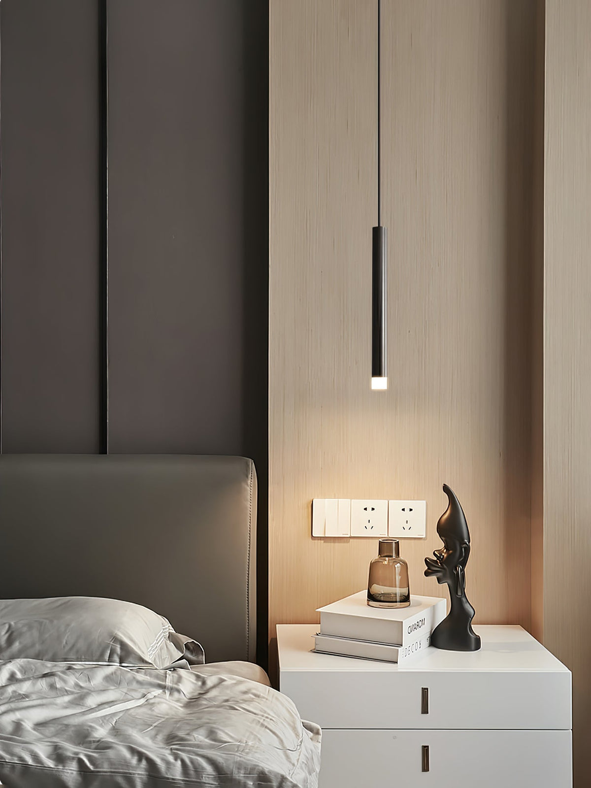 Cetheel nowoczesna minimalistyczna lampa wisząca ze złotej miedzi i akrylu