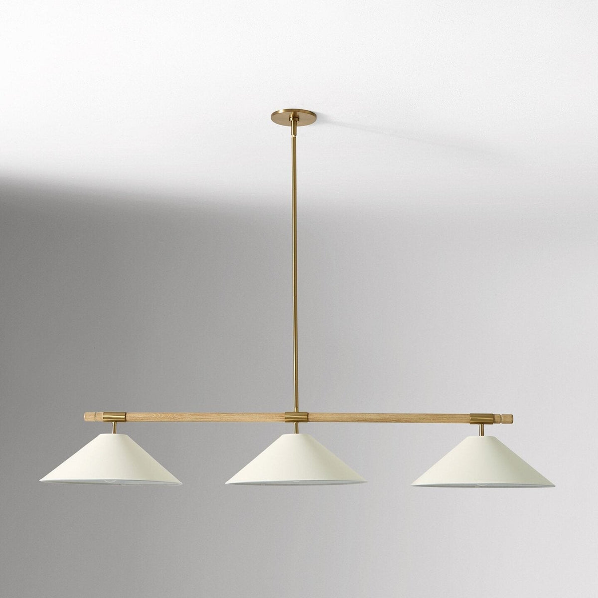 Linen Cone liniowy żyrandol
