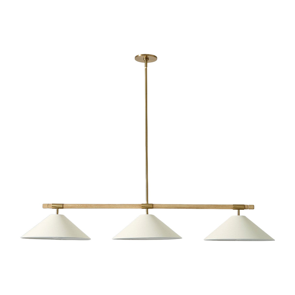 Linen Cone liniowy żyrandol