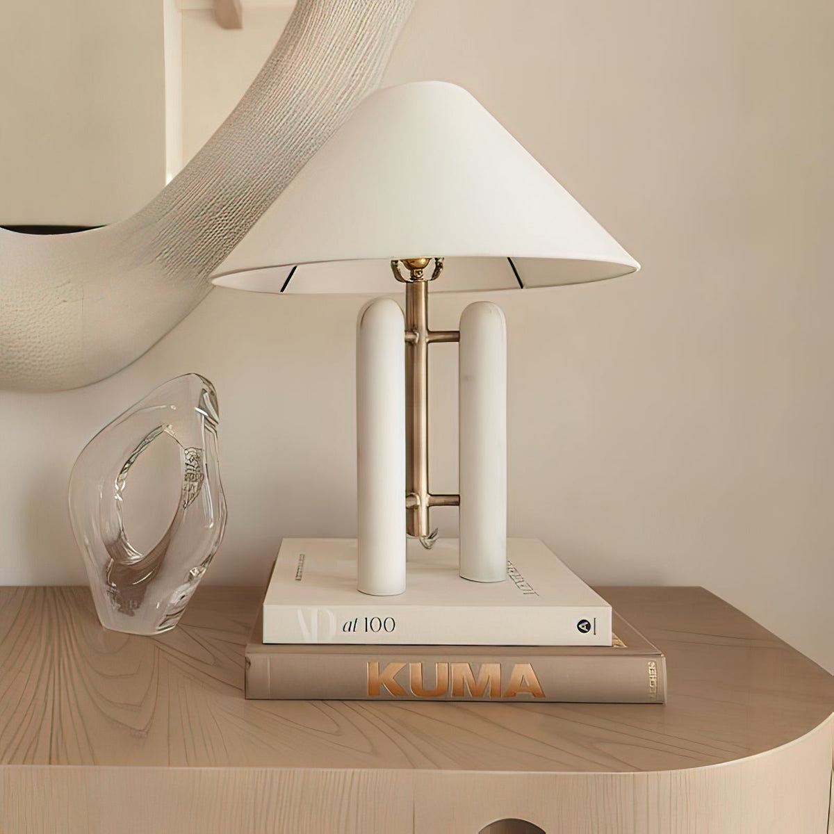 Trio nowoczesna lampa stołowa z marmuru